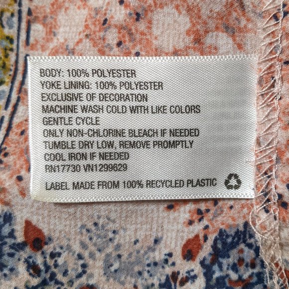 Knox Rose Sheer Multi-Colored Boho Sleeveless Top - Picture 8 of 8